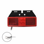 Feu de gabarit 12/24V rouge 110x40mm LED avec support sous blister
