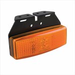 Feu de gabarit lateral 12/24V orange 110x40mm LED avec support sous blister