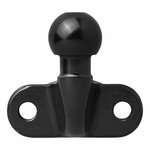 Boule d'attelage coudee noire D17.2/S350 homologuee type E