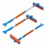 Balai a neige avec grattoir a glace + manche telescopique 99-127cm