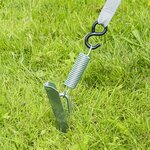Jeu de sangles anti-tempete 2x 4,8 m avec fixation de tendon pour rail de store