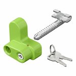 Serrure de support a visser avec 2 cles