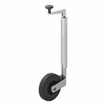 Roue avant jante plastique 35 mm avec pneu caoutchouc 160x40 mm