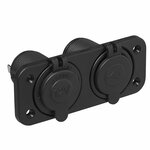 Kit d'encastrement : prise DIN + port USB double type A 2x2100mA
