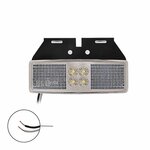 Feu de gabarit 12/24V blanc 110x40mm LED avec support