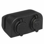 Kit de montage en saillie : prise DIN + port USB double type A 2x2100mA