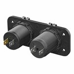 Kit d'encastrement : prise 12V + chargeur rapide USB type A + C 2 voies 3A