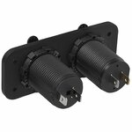 Kit d'encastrement : prise DIN + port USB double type A 2x2100mA sous blister