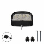 Eclairage de plaque d'immatriculation 12/24V 70x42mm LED 2P. pour 343871/72