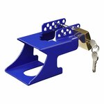 Serrure d'attelage avec cadenas sous blister