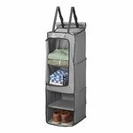 Organiseur 4 compartiments 34 x 34 x 96 cm avec poche zippee + keder 7 mm