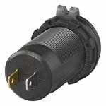 Boîtier d'encastrement USB, triple, avec 2x type A et 1x type C + voltmetre