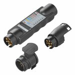 Kit testeur de prise 7 broches 12 V avec 2 adaptateurs