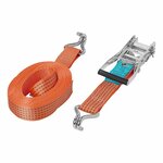 Sangle d'arrimage a cliquet + 2 crochets 8 metres 5000kg