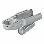 Attelage a boule acier vertical 2 trous carre 70mm 1300kg freine