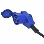 Rallonge CEE 10M avec fiche coudee contrastee + prise Schuko 3x1,5mm²