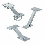 Support de roue de secours avec supports en U