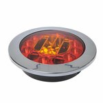 Feu arriere 3 fonctions 122mm 24LED chrome sous blister