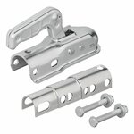 Attelage a boule en acier rond 35-50 mm 1300 kg freine