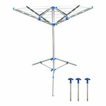 etendoir rotatif avec base et 3 piquets