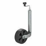 Roue avant jante plastique 48 mm avec pneu caoutchouc 220x70 mm