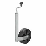 Roue avant jante plastique 48 mm avec pneu caoutchouc 220x70 mm