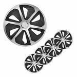 Jeu d'enjoliveurs Roco argent/noir 13 pouces 4 pieces dans une boîte de presentation