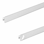 Rail de tente aluminium 90 120 x 2,5 cm autocollant - lot de 3 pieces
