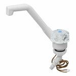 Robinet d'eau froide De Luxe 12V dia 20 mm blanc gros bouton sous blister