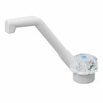 Robinet d'eau froide De Luxe 12V dia 20 mm blanc gros bouton sous blister