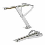 Support d'angle pour caravane compact avec pied inclinable 500 kg 438 x 265 mm H : 410 mm