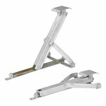 Support d'angle pour caravane compact avec pied inclinable 500 kg 438 x 265 mm H : 410 mm