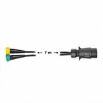 Jeu de cables 7M avec fiche 7 broches et 2 connecteurs 5 broches