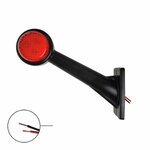 Feu de largeur 12/24V rouge/blanc 166x193mm LED gauche