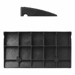 Bloc de rampe pour bord sureleve 70 mm noir - lot de 2 pieces