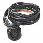 Kit cable d'attelage 13 broches PVC type Jaeger + cable 1,50M sous blister