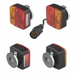 Kit d'eclairage de remorque avec aimants, cable de 7,5 + 2,5 m