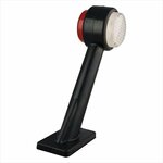 Feu de largeur 12/24V rouge/blanc 166x193mm LED droit sous blister