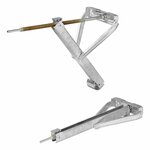Support d'angle pour caravane 700 kg 605 x 260 mm H : 500 mm