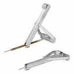 Support d'angle pour caravane 700 kg 605 x 260 mm H : 500 mm