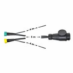 Jeu de cables 5M avec fiche 13 broches et 2 connecteurs 5 broches + 4M DC