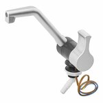 Robinet d'eau froide Style 2000 12V dia 20 mm nickel mat/noir sous blister