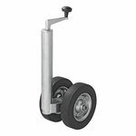 Roue avant double 48 mm avec pneus en caoutchouc plein 200 x 50 mm