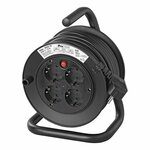 Enrouleur de cable Schuko 4 voies 15M 3x1,5mm² VV
