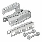 Attelage a boule en acier rond 35-50 mm 2000 kg freine