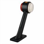 Feu de largeur 12/24V rouge/blanc/orange 166x193mm LED droite sous blister