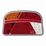 Feu arriere 6 fonctions 240x150mm LED gauche