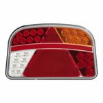 Feu arriere 6 fonctions 240x150mm LED droit