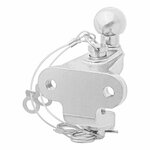 Boule d'attelage combinee argentee version double D17.2/S200 homologuee type E
