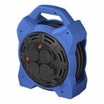 Enrouleur de cable Schuko 4 voies 15M 3x1,5mm² avec eclairage LED